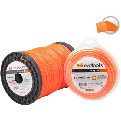 Fir Nylon Patrat 1.6 mm, 15 m lungime, Evotools 654094