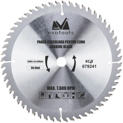 Panza Circulara Vidia Lemn 235x1.6x30mm , 40 dinti Evotools 638023