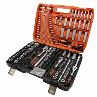 Trusa scule tubulare Profesionala, 1/2", 3/8", 1/4" 215 bucati, Lincos - Transport gratuit
