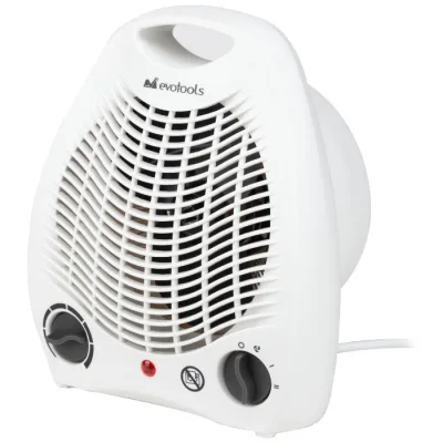 Aeroterma Electrica 2000W, 130 m³/h, 3 trepte, 20m² Evotools 681914