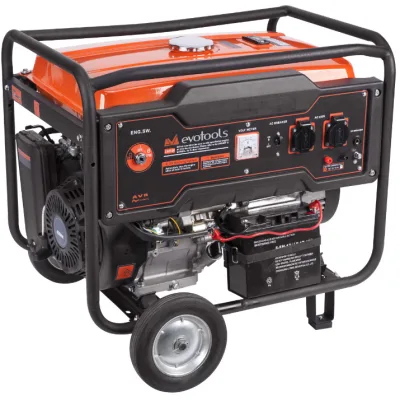 Generator curent 5500 W, 10.7cp 4 timpi GG 5500A - pornire manuala Evotools 679006