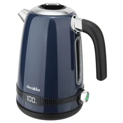 Fierbator Apa Inox cu Ecran LCD 2200W 1.7L cu Functie Ajustare a Temperaturii Decakila KEKT021L
