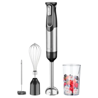 Blender Mixer cu Baterie 4 in 1 Negru/Inox Decakila KMJB024B