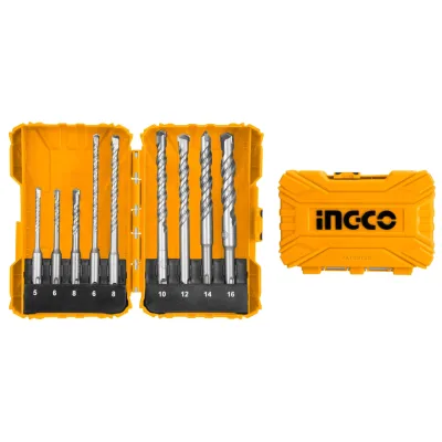 Set Burghie SDS PLUS Beton 9pcs INGCO AKDL30901