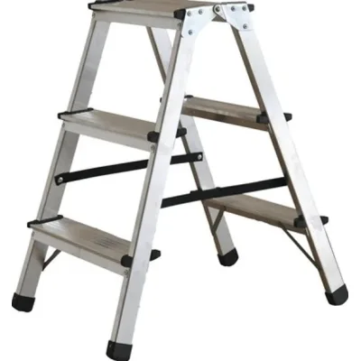 Scara aluminiu dubla 3+3 trepte, 58cm, 150kg, ROTOR KMH1203