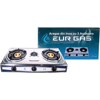 Aragaz Exterior EurGas Inox 3 Q 2.6 kW INGCO B4627
