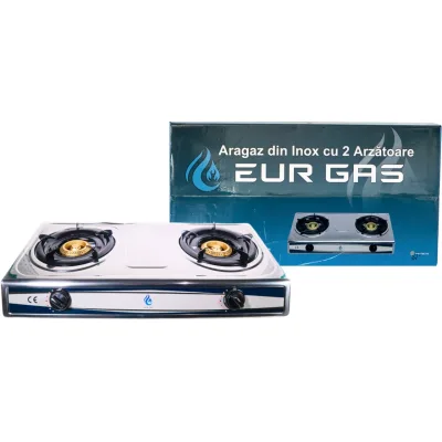 Aragaz Exterior EurGas Inox 2 Q 2 kW INGCO B4628