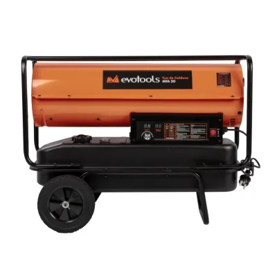 Tun de caldura pe motorina 30kW, rezervor 32L, cu termostat si display digital, Evotools MFA 682829