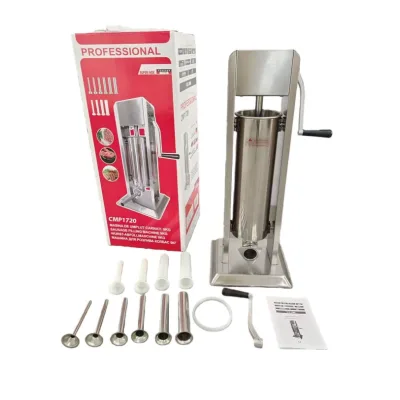 Masina de umplut carnati profesionala FULL-INOX, 9KG, 6 palnii inox, Campion CMP1720