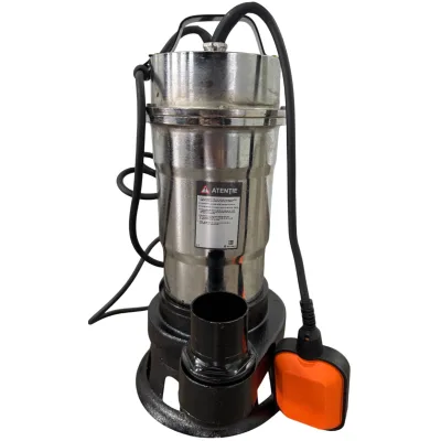 Pompa submersibila apa murdara inox GW GW7181, 1.1kW (1100W), cu plutitor automat, cablu 6.7m, pentru drenaj si evacuare apa cu impuritati