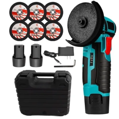 Set mini flex polizor unghiular 3ah, 48v, 76mm, portabil cu trusa, 1500rpm Campion CMP1692