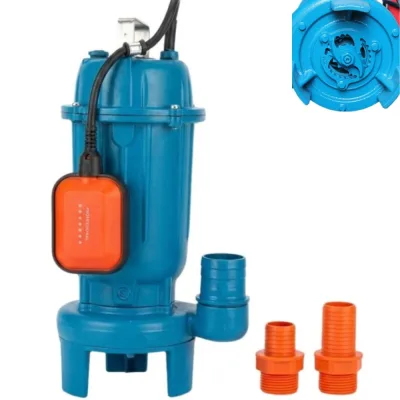 Pompa submersibila 3000w apa murdara, profesionala, cu plutitor, tocator si cutit exterior, racord 2" / 1.5" / 1", bobinaj cupru