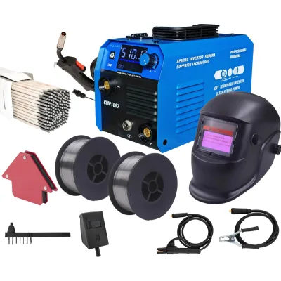 *PACHET* Aparat de sudura tip Invertor cu sarma 495A, + 2.5KG ELECTROZI, x2 sarma sudura 1kg, magnet sudura, masca sudura automata / MMA/MIG/MAG afisaj digital, ventilat, URAL MASH IGBT TEHNOLOGY ULTRA HYBRID POWER, CMP1697