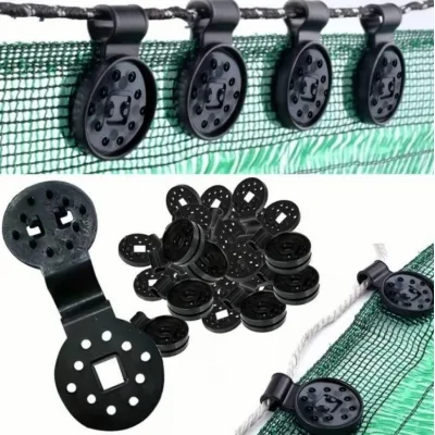 Set 100 cleme clipsuri plasa umbrire, profesionale, 10 pini prindere