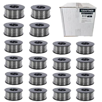 x20 buc SET Sarma de sudura FLUX 1.0mm, 1kg, MIG-MAG, cu sau fara gaz, KRAFTNER KF-7358-x20