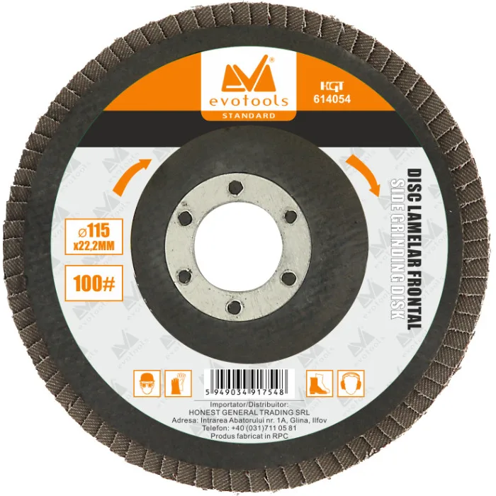 Disc Lamelar Frontal 125 mm; 100 granulatie