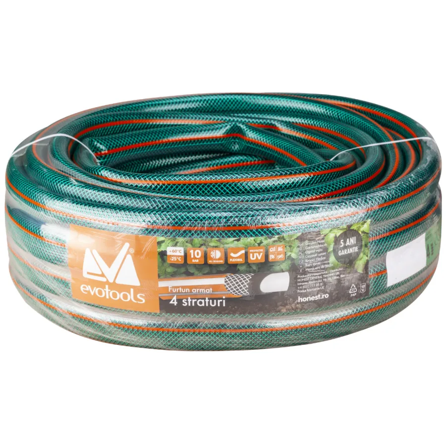 Furtun Armat apa 3/4 inch, 20 M, Evotools 635213