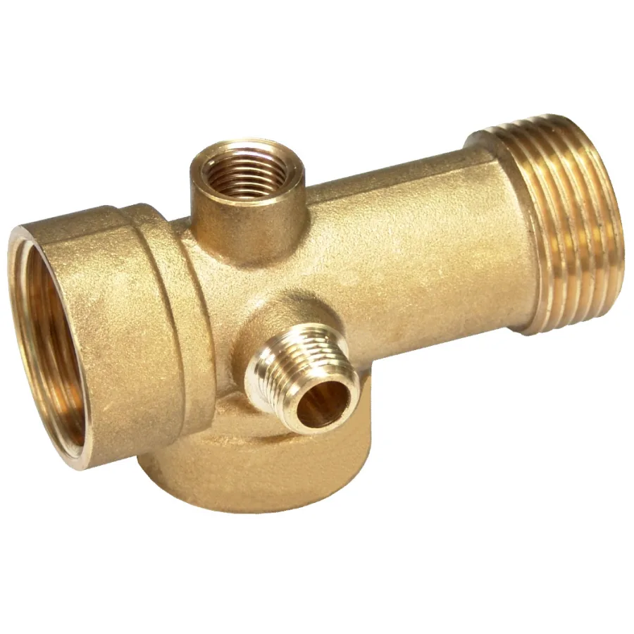 Racord Din Alama Cu 5 Cai Pentru Hidrofor 1 inch, 82 mm, 2 buc, Evotools 680821