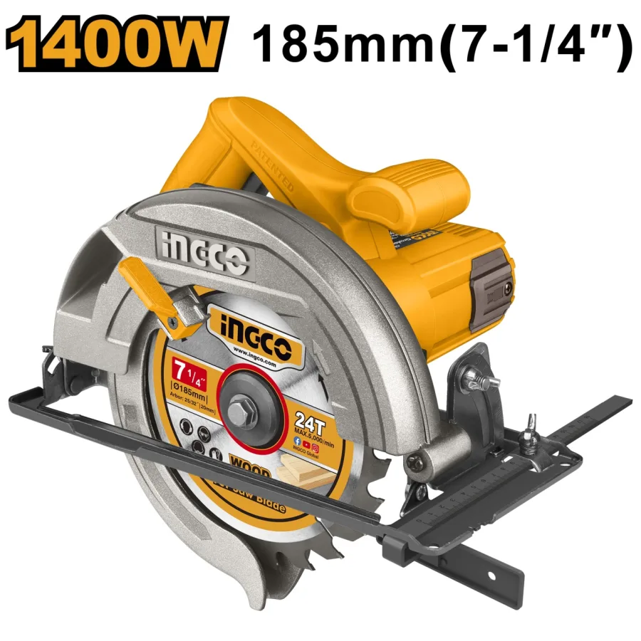 Fierastrau Circular 1400W SuperSelect 185mm Ingco CS18538