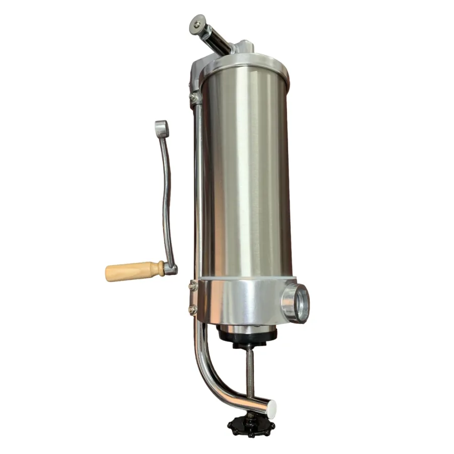 Masina de umplut Carnati Verticala Inox 2.5kg, 4 palnii, maner din lemn