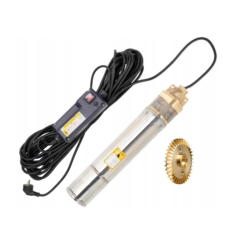 Pompa apa submersibila cu turbina 4SKM-100, 1500W, 45 l/min, 120m, 6 bar, Corp Inox, Bobinaj 100% Cupru Campion CMP1667