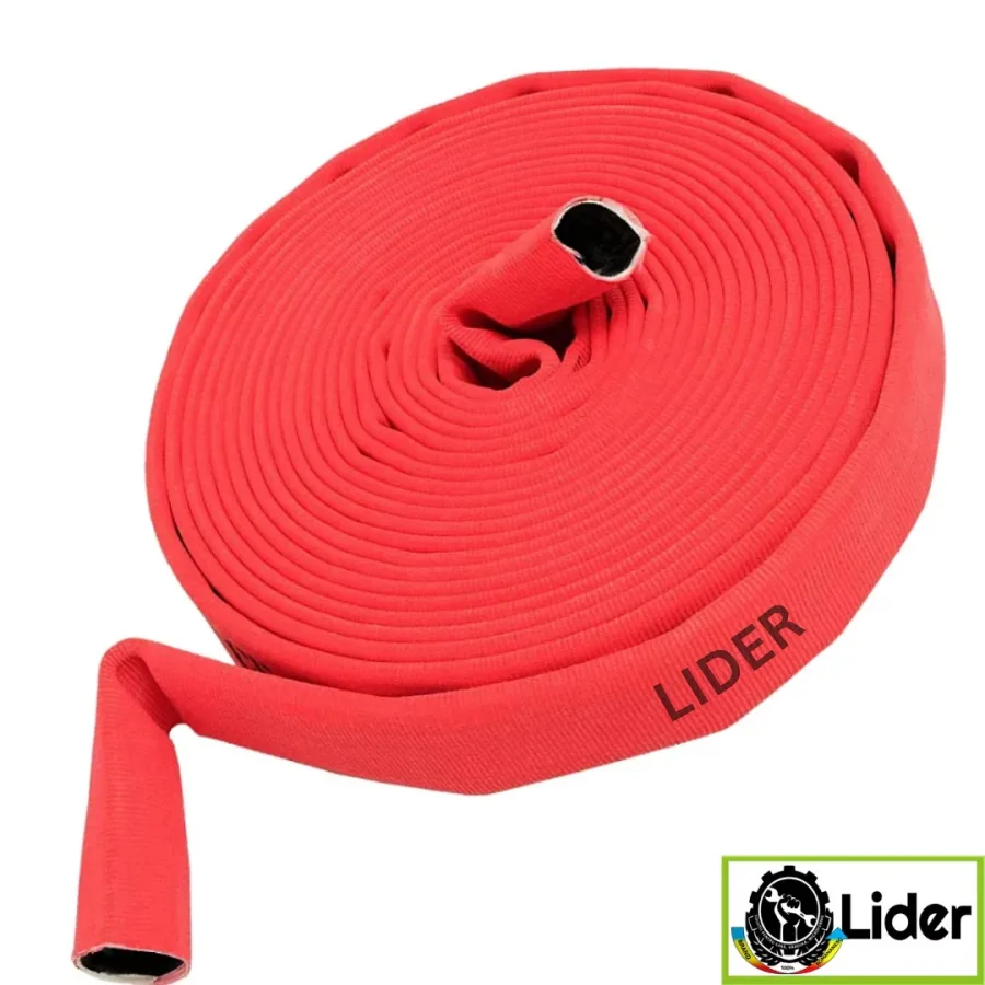 Furtun apa pompier 2" inch toli, 20M, 8bar , ROSU, PREMIUM , LIDER MX955