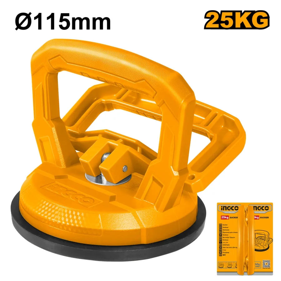 Ventuza simpla 115mm, ABS, 25kg, INGCO HSU012501