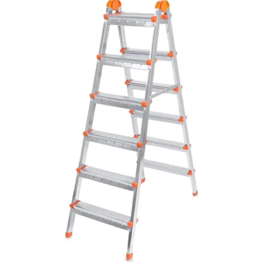 Scara dubla din otel 6+6 trepte, 130cm inaltime, 120kg, 7.9kg R6.6S