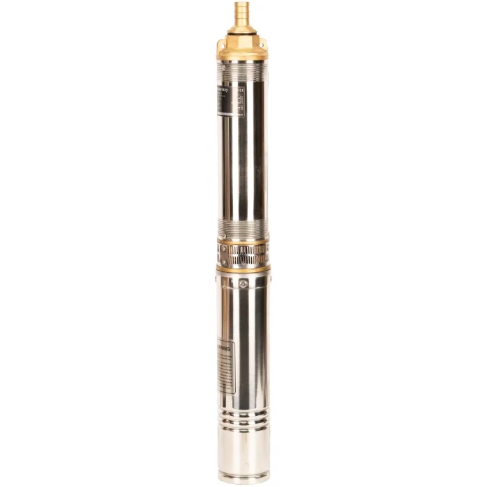 Pompa Submersibila de Adancime 4" Multietajata EvoSanitary 683356, 8 Turbine, 750W, Debit 4000 l/h, Inaltime Refulare 54 m, Carcasa Inox