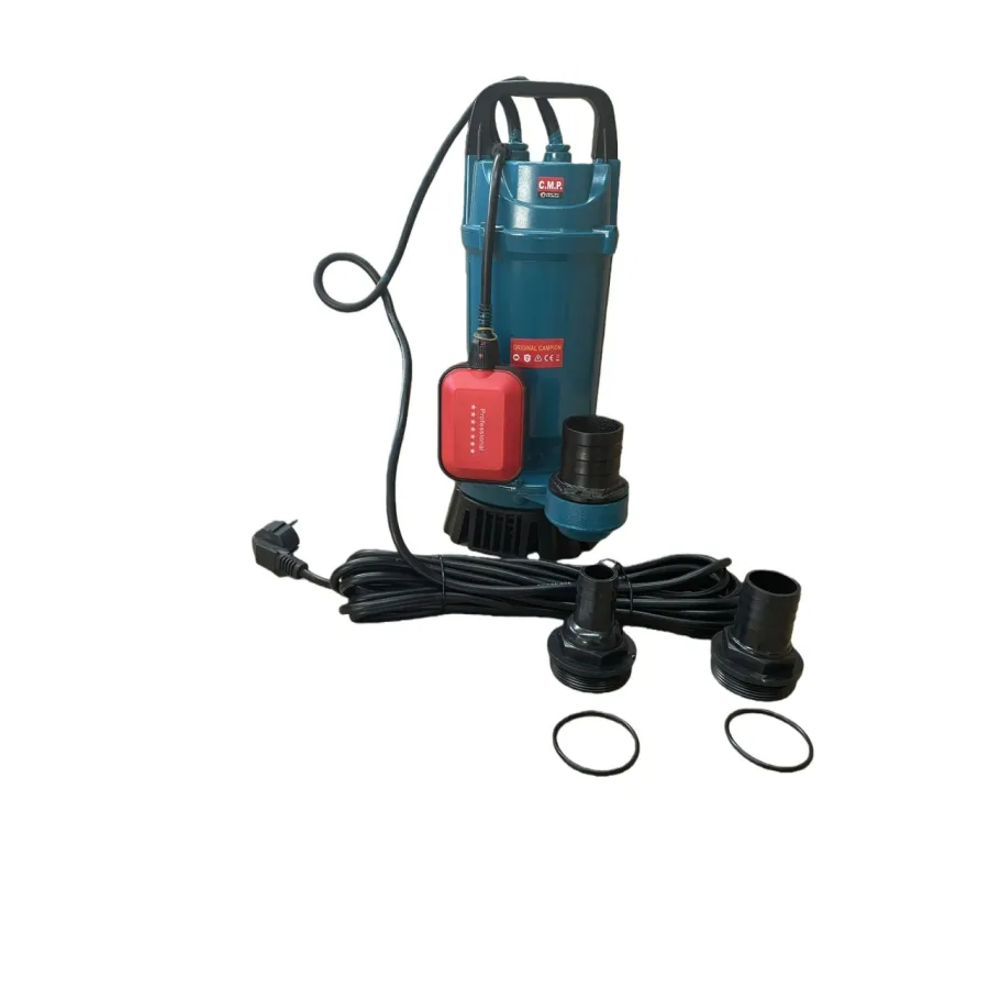 Pompa submersibila apa curata CMP1768F QDX30-45-1.5F, 1.5kW, 2HP, debit 30 mc/h, inaltime refulare 45m, iesire 2" / 1.5" / 1", 2860RPM, 110-220V, cu plutitor