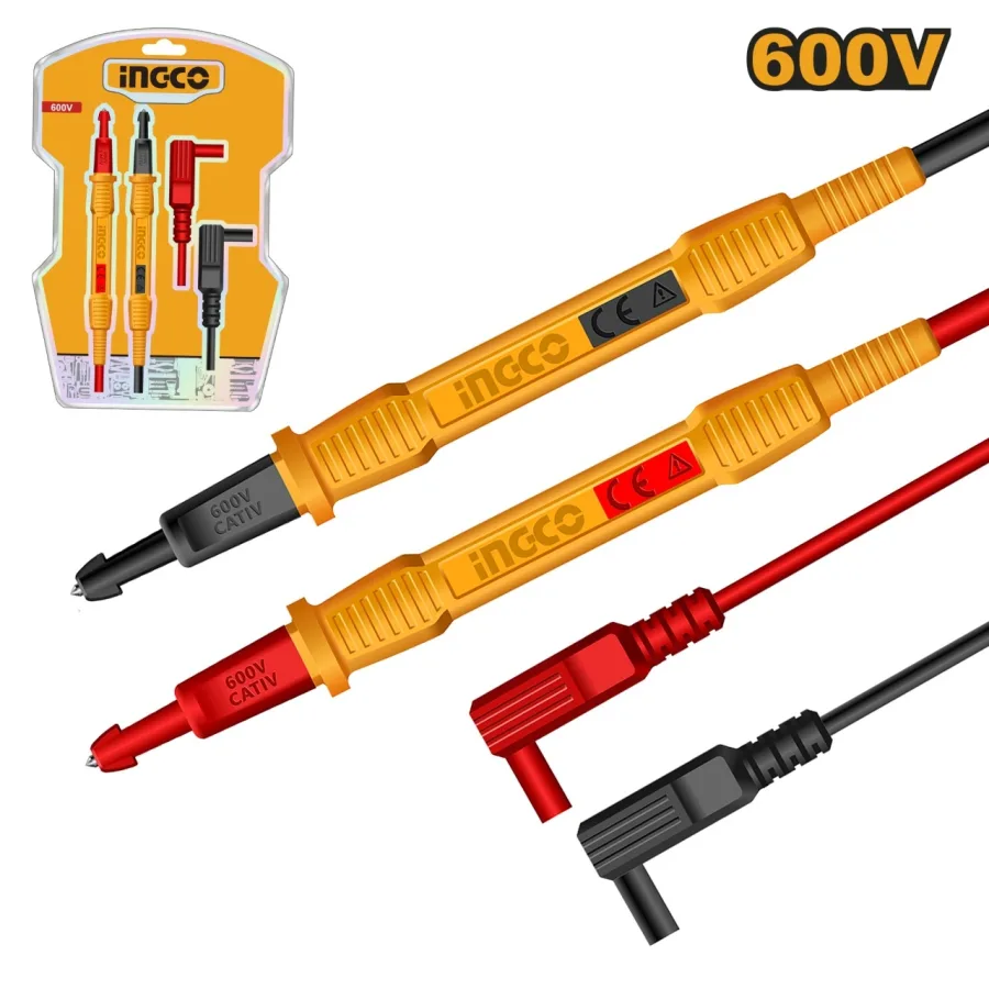 Set Cabluri Testare HTL31001 – CAT III 1000V, Lungime 100 cm, Sonde 150 mm, Compatibile Multimetre si Clampmetre Profesionale