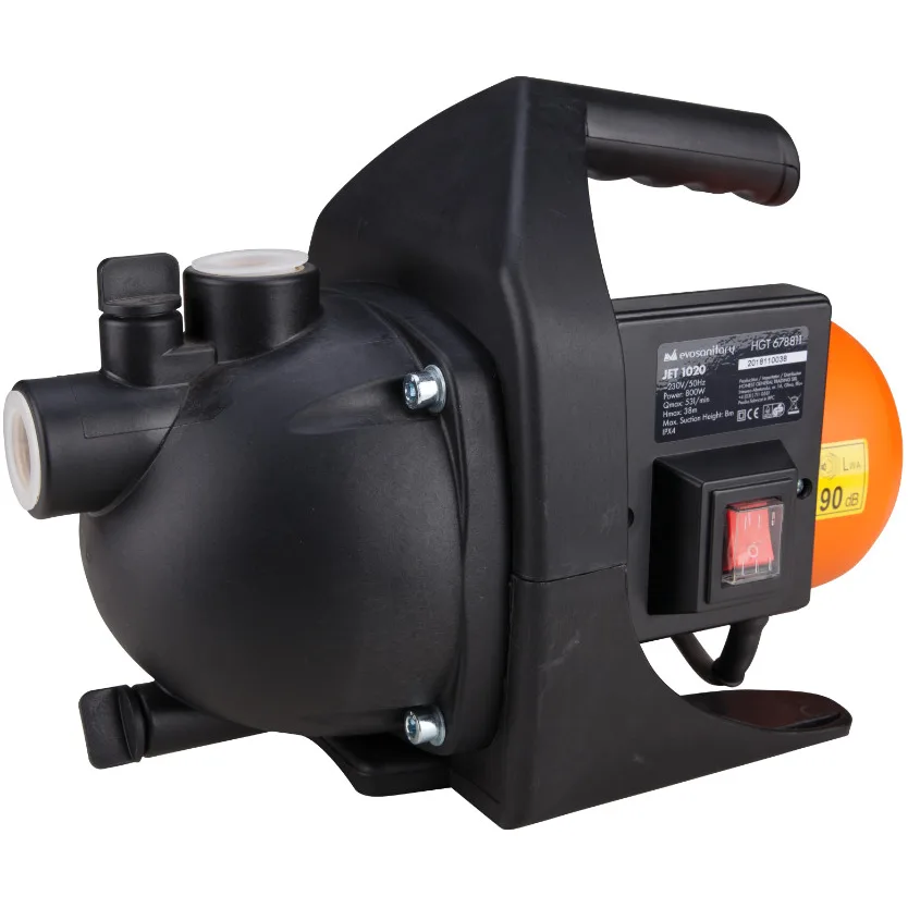 Pompa apa de Gradina 800 W Jet 105 cu Carcasa din Plastic 1020 Evotools 678811